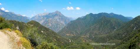 View of Kings Canyon taken from the road down into the canyon