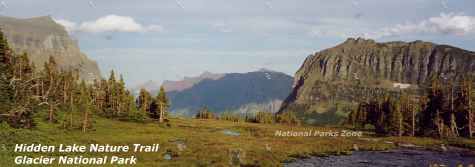 Picture of Beautiful Glacier National Park scenery on Hidden Lake trail