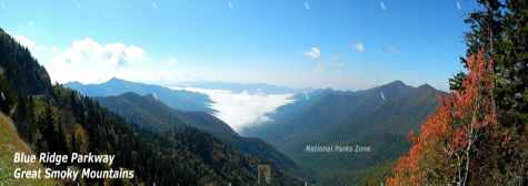 Picture of the Blue Ridge Parkway in the Great Smoky Mountains